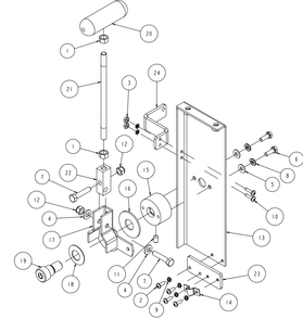 Section 12 Diagram and Parts List for MK-4020B 167439-20 MK Diamond Concrete Saw